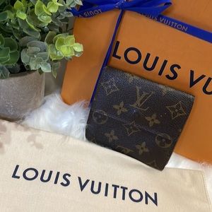 Authentic LV Monogram Elise Compact Wallet
